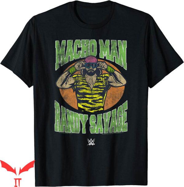 Retro Wwe T-Shirt Macho Randy Savage Cartoon Poster