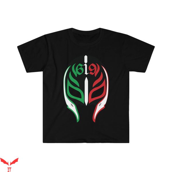 Rey Mysterio T-Shirt LWO Mask Pro Wrestling Champion WWE