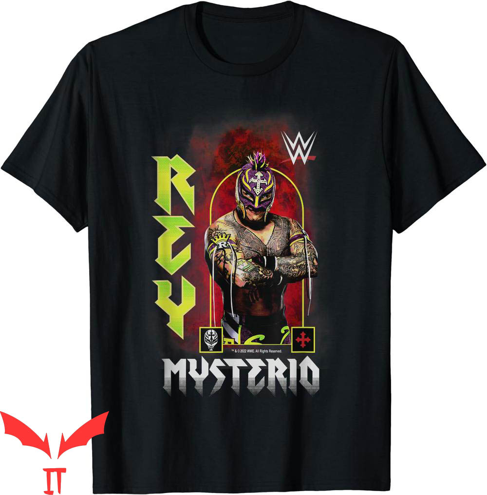 Rey Mysterio T-Shirt WWE Poster Judgement Day Champion Rey Mysterio T-Shirt WWE Poster Judgement Day Champion