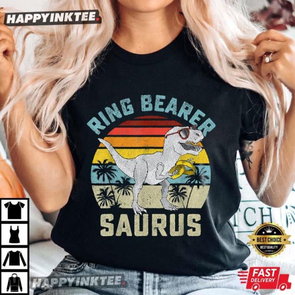 Ring Bearer Saurus Dinosaur Wedding T Rex Ring Security Boys Gift For Son T-Shirt – Apparel, Mug, Home Decor – Perfect Gift For Everyone