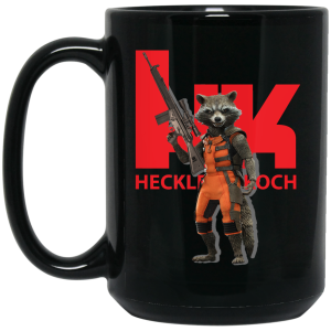 Rocket Raccoon HK Heckler and Koch Mug