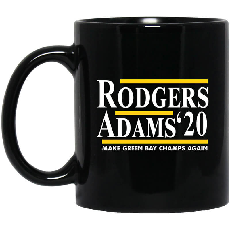 Rodgers Adams 2020 Make Green Bay Champs Again Mug Rodgers Adams 2020 Make Green Bay Champs Again Mug