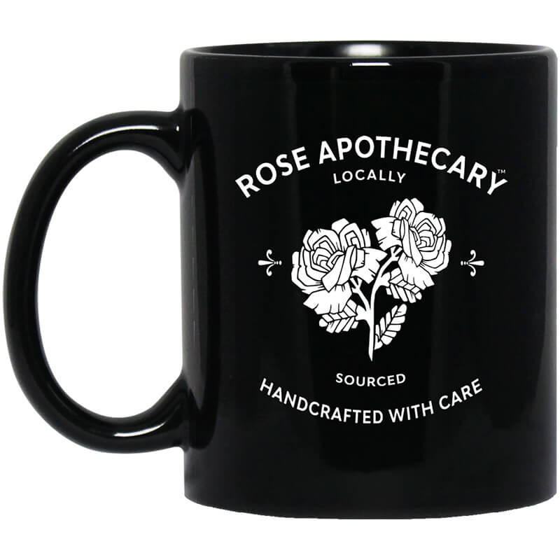 Rose Apothecary Locally Sourced Handcrafted With Care Mug Rose Apothecary Locally Sourced Handcrafted With Care Mug