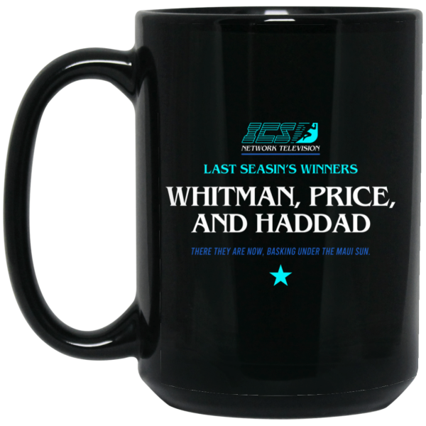 Running Man Whitman, Price, and Haddad Mug