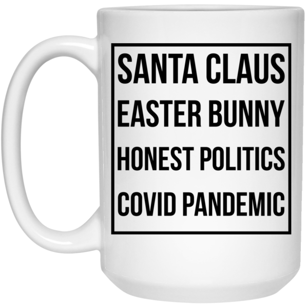 Santa Claus Easter Bunny Honest Politics Covid Pandemic Mug