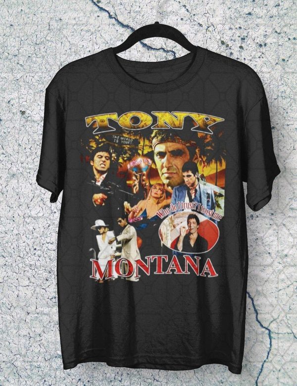 Scarface Character Tony Montana Vintage T-shirt – Apparel, Mug, Home Decor – Perfect Gift For Everyone