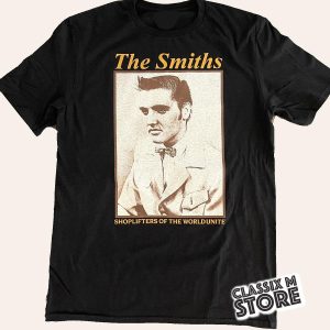 Shoplifters Of The World Unite The Smiths Vintage Black T-shirt For Rock Music Fans – Apparel, Mug, Home Decor – Perfect Gift For Everyone