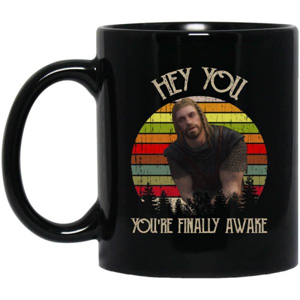 Skyrim Ralof Hey You You’re Finally Awake Mug