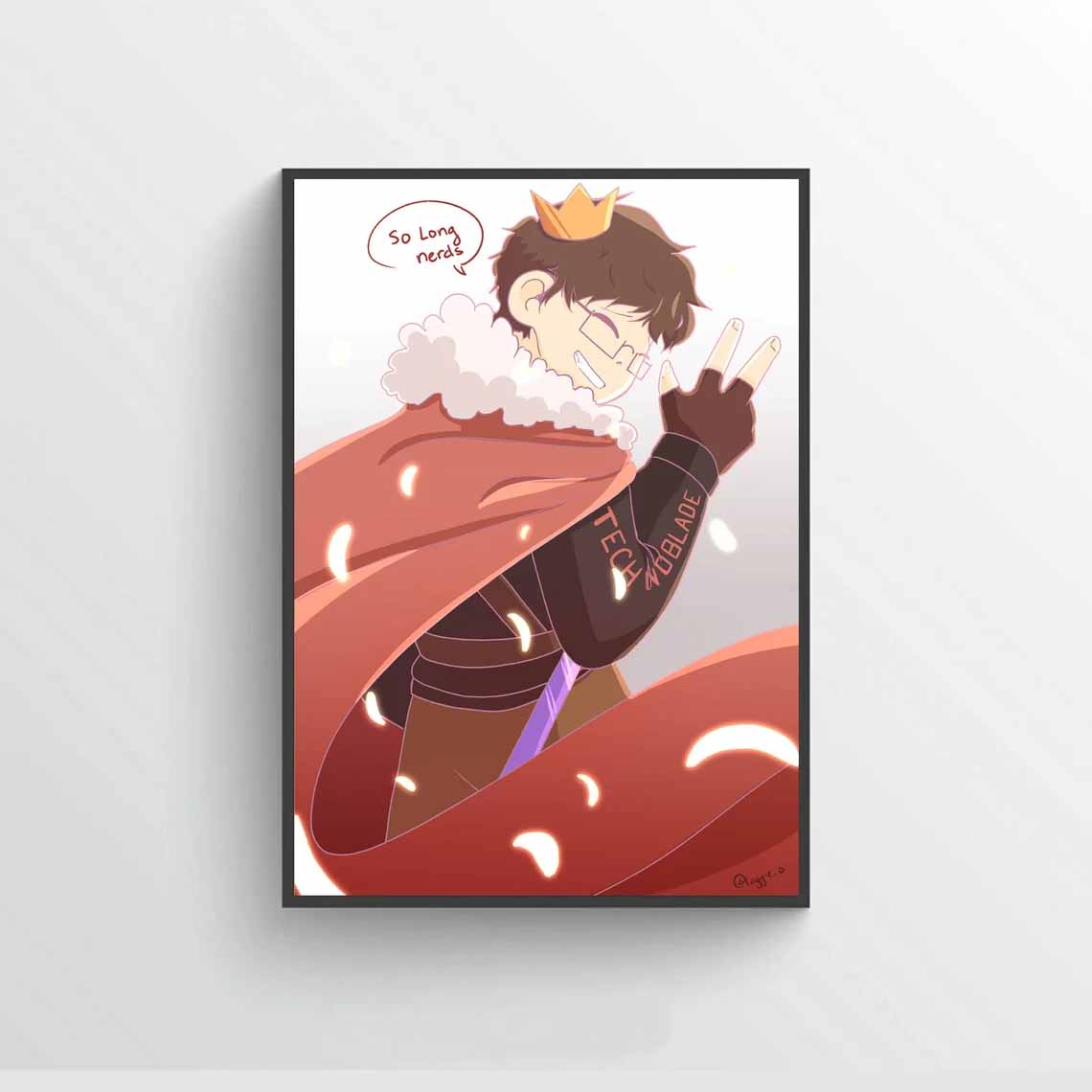 So long, Nerds Technoblade poster, Technoblade Never Dies Poster So long, Nerds Technoblade poster, Technoblade Never Dies Poster