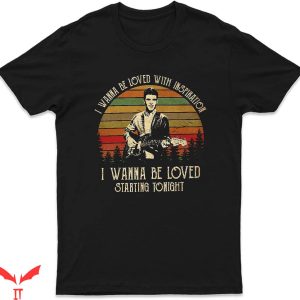 Song Lyric T-shirt Ricky Singer I Wanna Be Loved Song Lyric