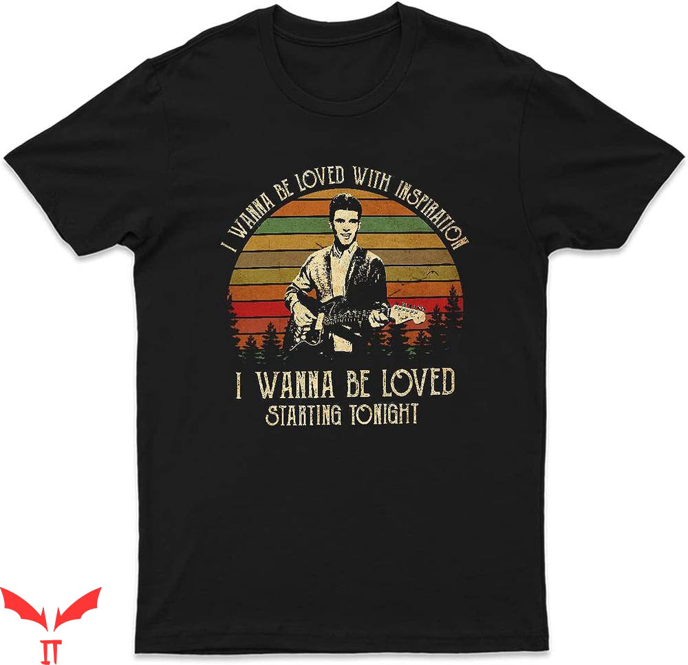 Song Lyric T-shirt Ricky Singer I Wanna Be Loved Song Lyric Song Lyric T-shirt Ricky Singer I Wanna Be Loved Song Lyric