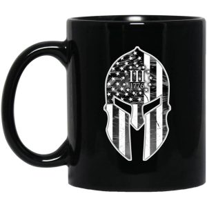 Spartan Soldier Three Percenters 1776 Mug