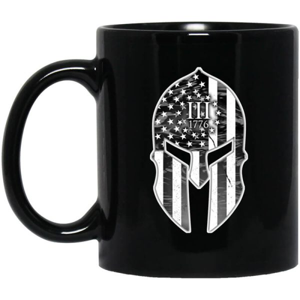 Spartan Soldier Three Percenters 1776 Mug