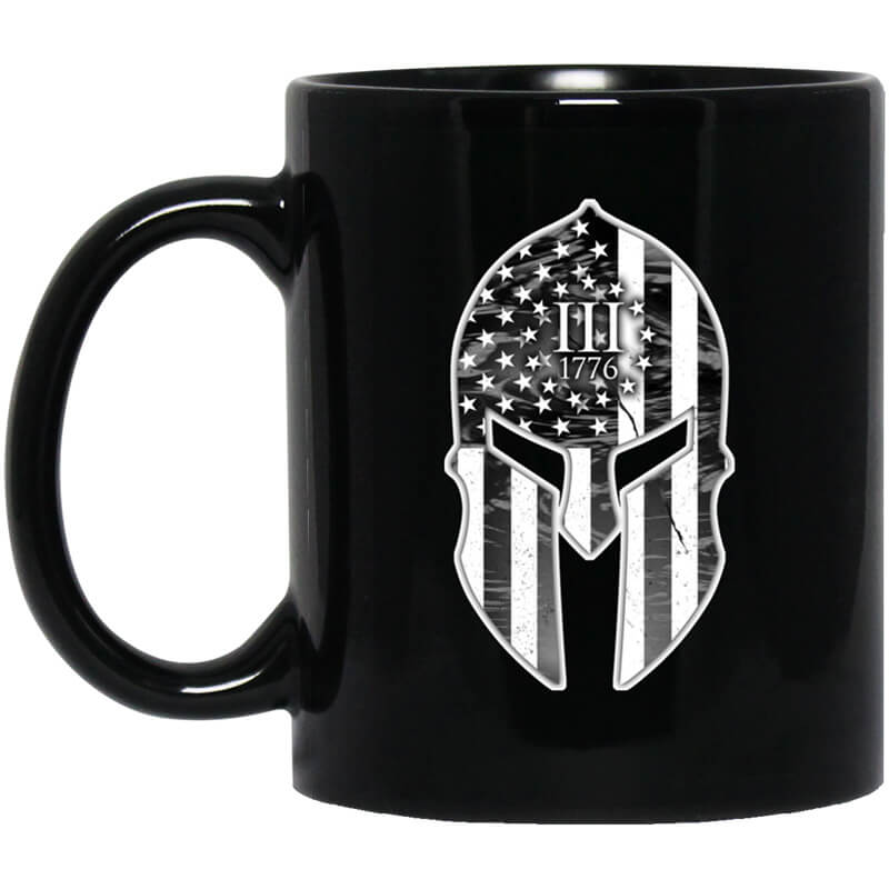 Spartan Soldier Three Percenters 1776 Mug Spartan Soldier Three Percenters 1776 Mug
