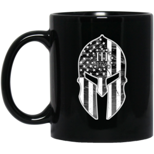 Spartan Soldier Three Percenters 1776 Mug