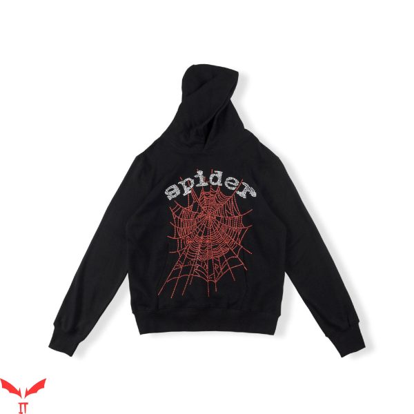 Spider 555 Hoodie Rhinestone Sp5der 555555 Hip-Hop