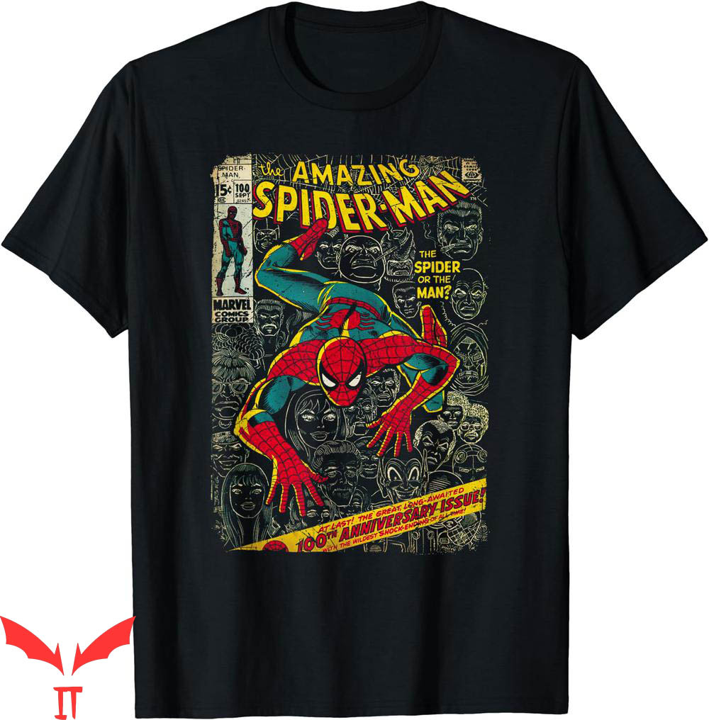 Spider Man T-Shirt Marvel Comic Book Anniversary Spider Man T-Shirt Marvel Comic Book Anniversary