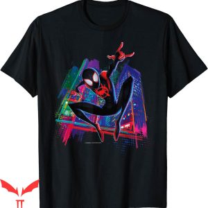 Spider Man T-Shirt Marvel Miles Morales Graffiti City