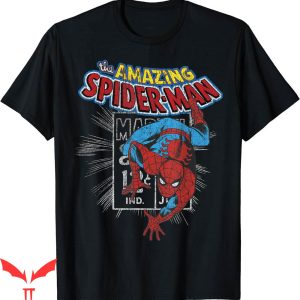Spider Man T-Shirt Marvel The Amazing Vintage Comic Poster