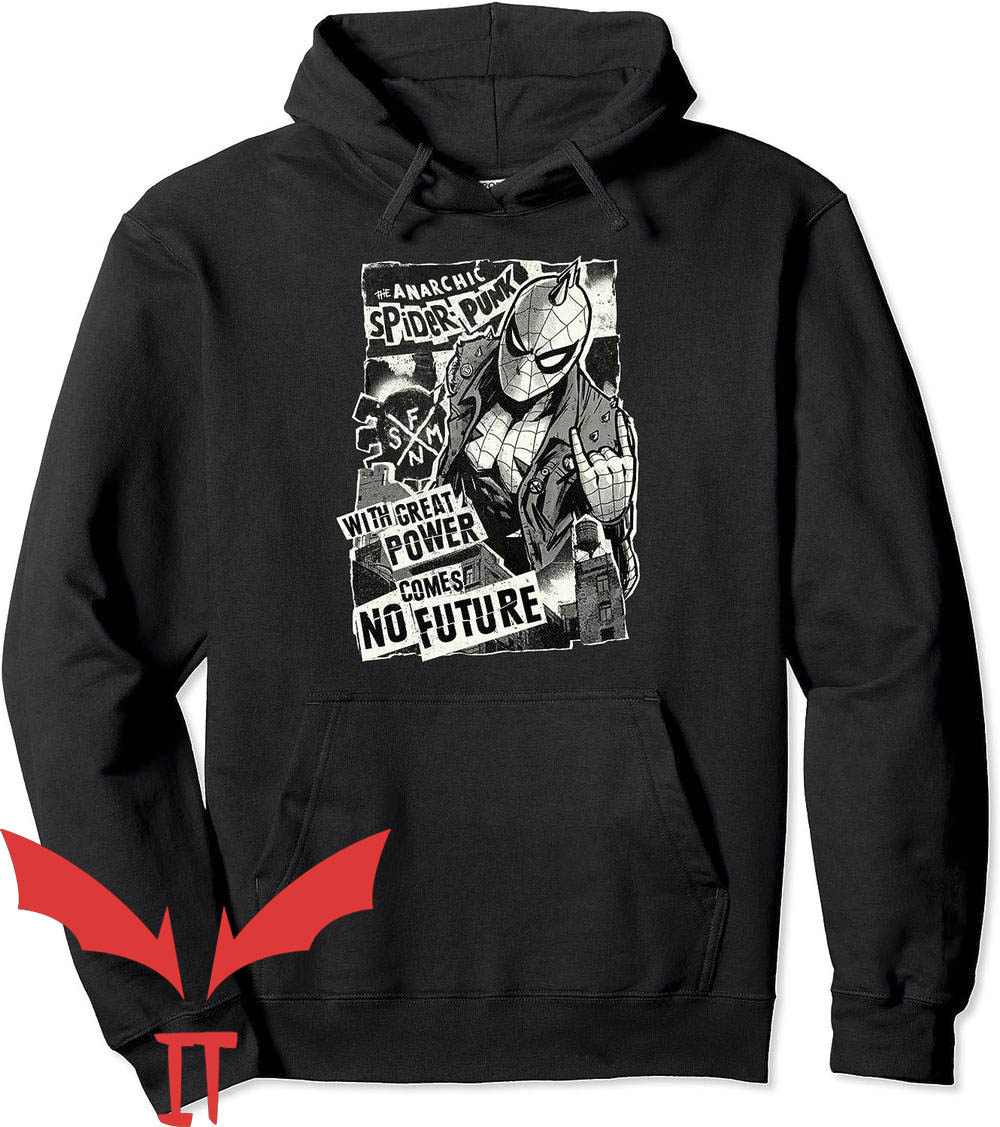 Spider Punk Hoodie With Great Power Spider Punk Hoodie With Great Power