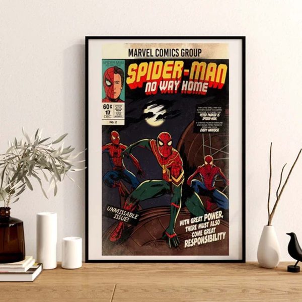 Spiderman No Way Home, Marvel Comics Best Poster