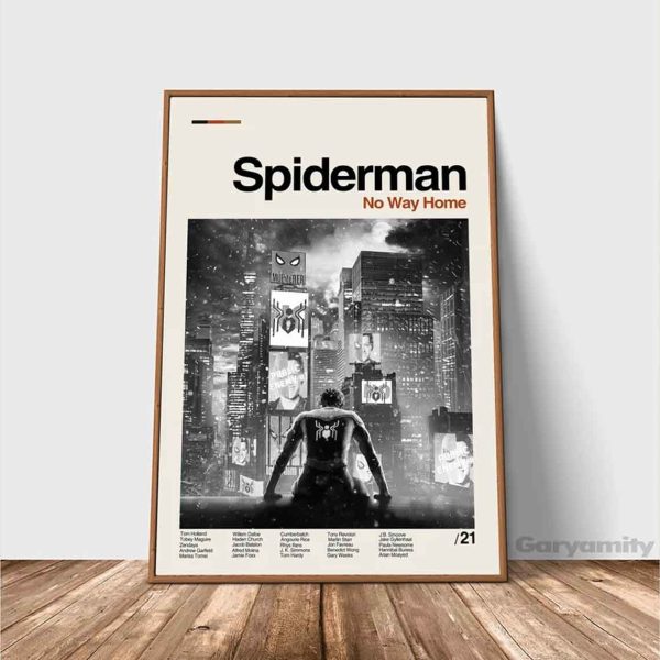 Spiderman No Way Home – Marvel – Retro Movie Best Poster