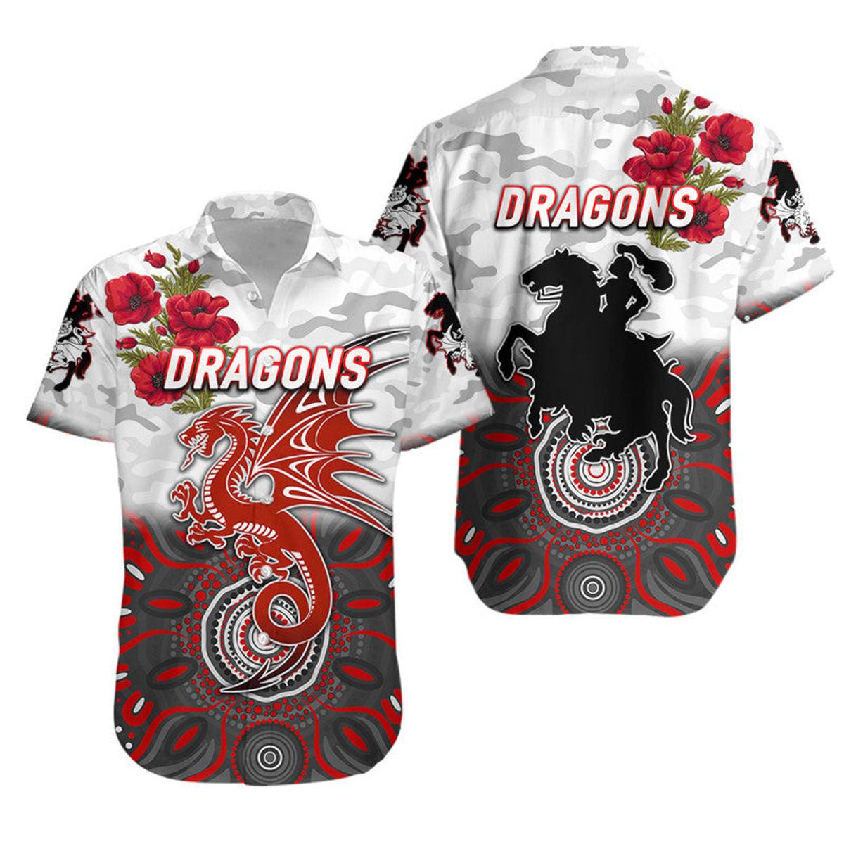 St. George Illawarra Dragons Symbol Anzac Indigenous Hawaiian Shirt Gift For Nrl Fans - Apparel, Mug, Home Decor - Perfect Gift For Everyone St. George Illawarra Dragons Symbol Anzac Indigenous Hawaiian Shirt Gift For Nrl Fans - Apparel, Mug, Home Decor - Perfect Gift For Everyone
