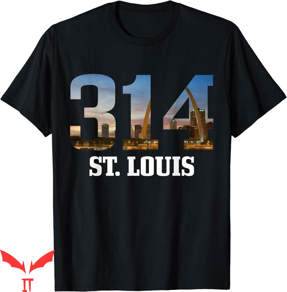 St Louis T-Shirt Area Code Vintage Skyline Missouri St Louis T-Shirt Area Code Vintage Skyline Missouri