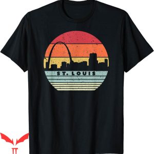 St Louis T-Shirt Souvenir Retro Style USA Skyline