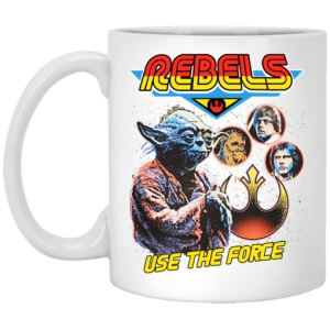 Star Wars Rebels Use The Force Yoda Luke Skywalker Chewbacca Han Solo Mug 3