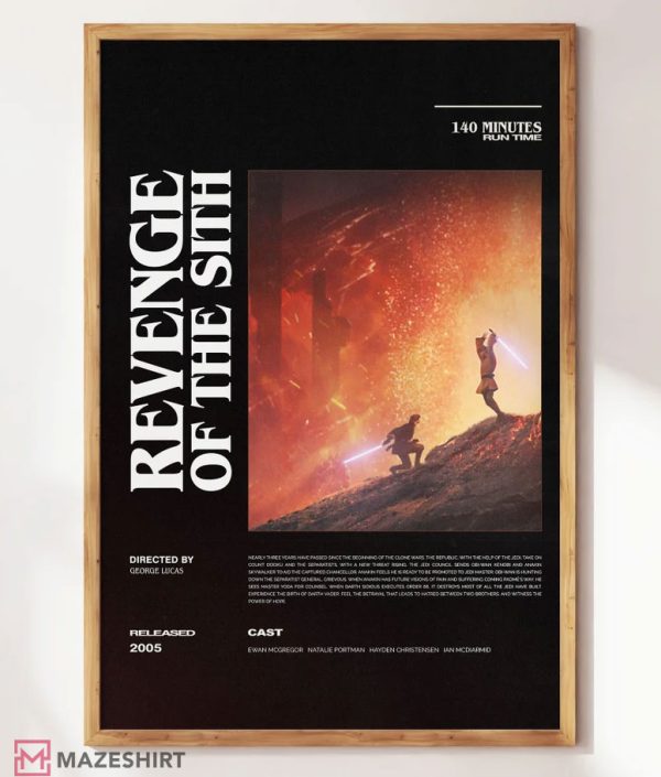 Star Wars Revenge Of The Sith Minimalist Poster