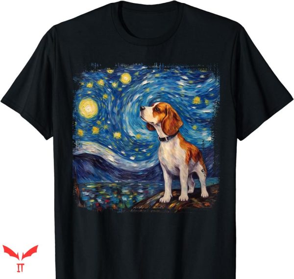 Starry Night T-shirt Beagle Starry Night Sky