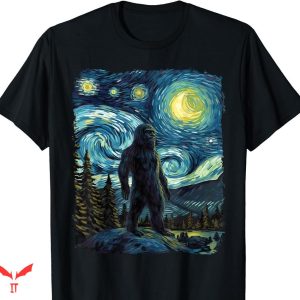 Starry Night T-shirt Bigfoot Starry Night Van Gogh