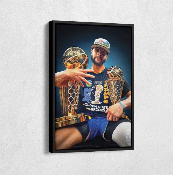 Stephen Curry MVP Golden State Warriors NBA Champions Poster