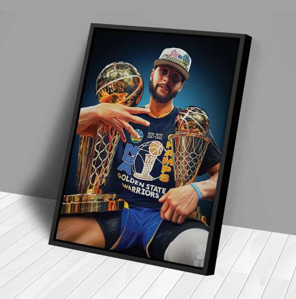 Stephen Curry MVP Golden State Warriors NBA Champions Poster