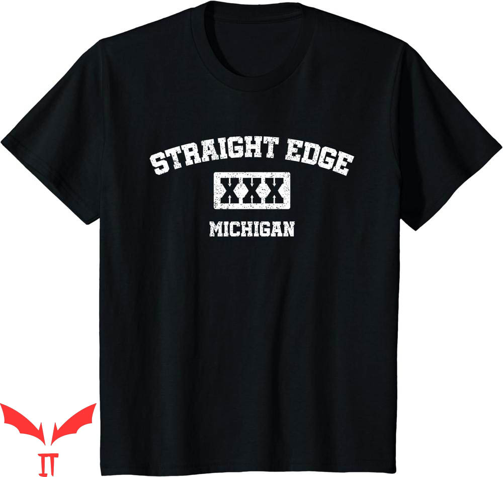 Straight Edge T-Shirt Michigan Crew Straight Edge T-Shirt Michigan Crew