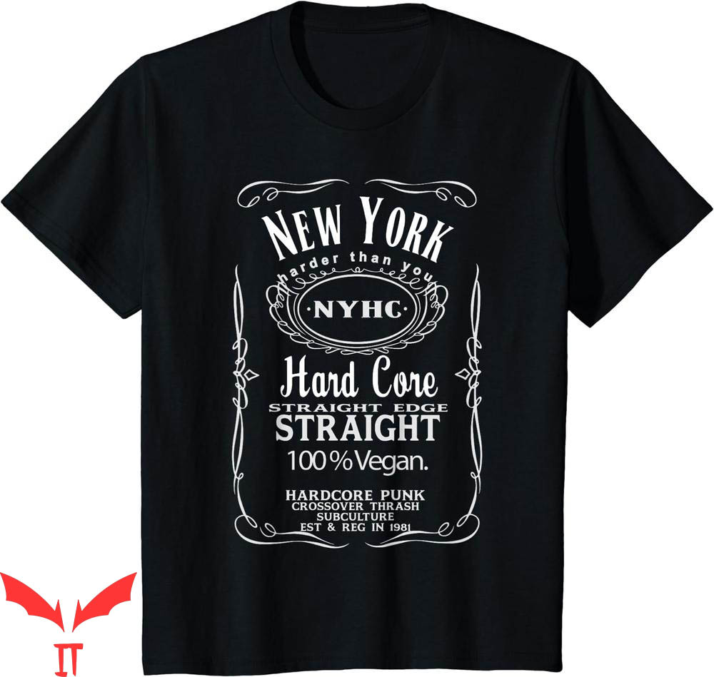 Straight Edge T-Shirt New York Hard Core Vegan Straight Edge T-Shirt New York Hard Core Vegan