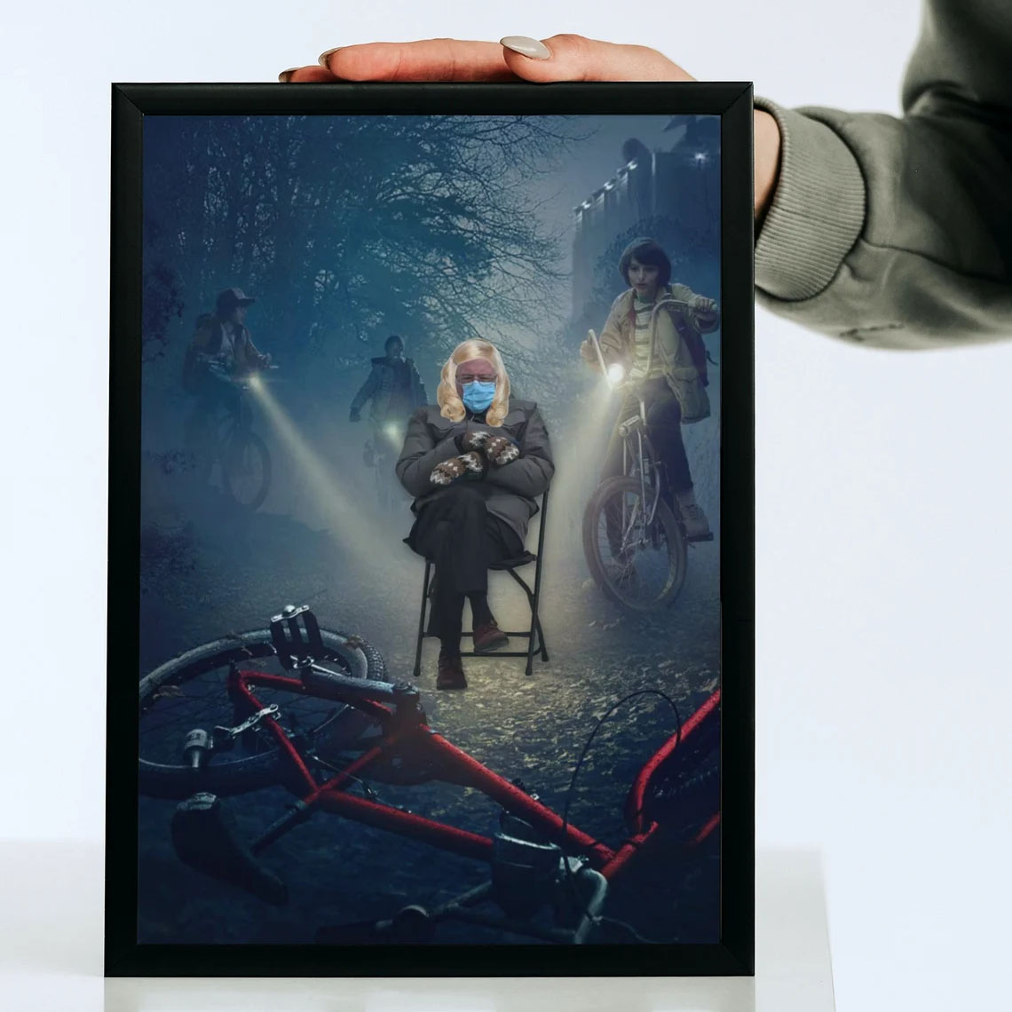 Stranger Things 4 Bernie Sanders Poster Stranger Things 4 Bernie Sanders Poster