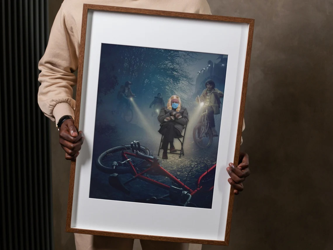 Stranger Things 4 Bernie Sanders Poster Stranger Things 4 Bernie Sanders Poster