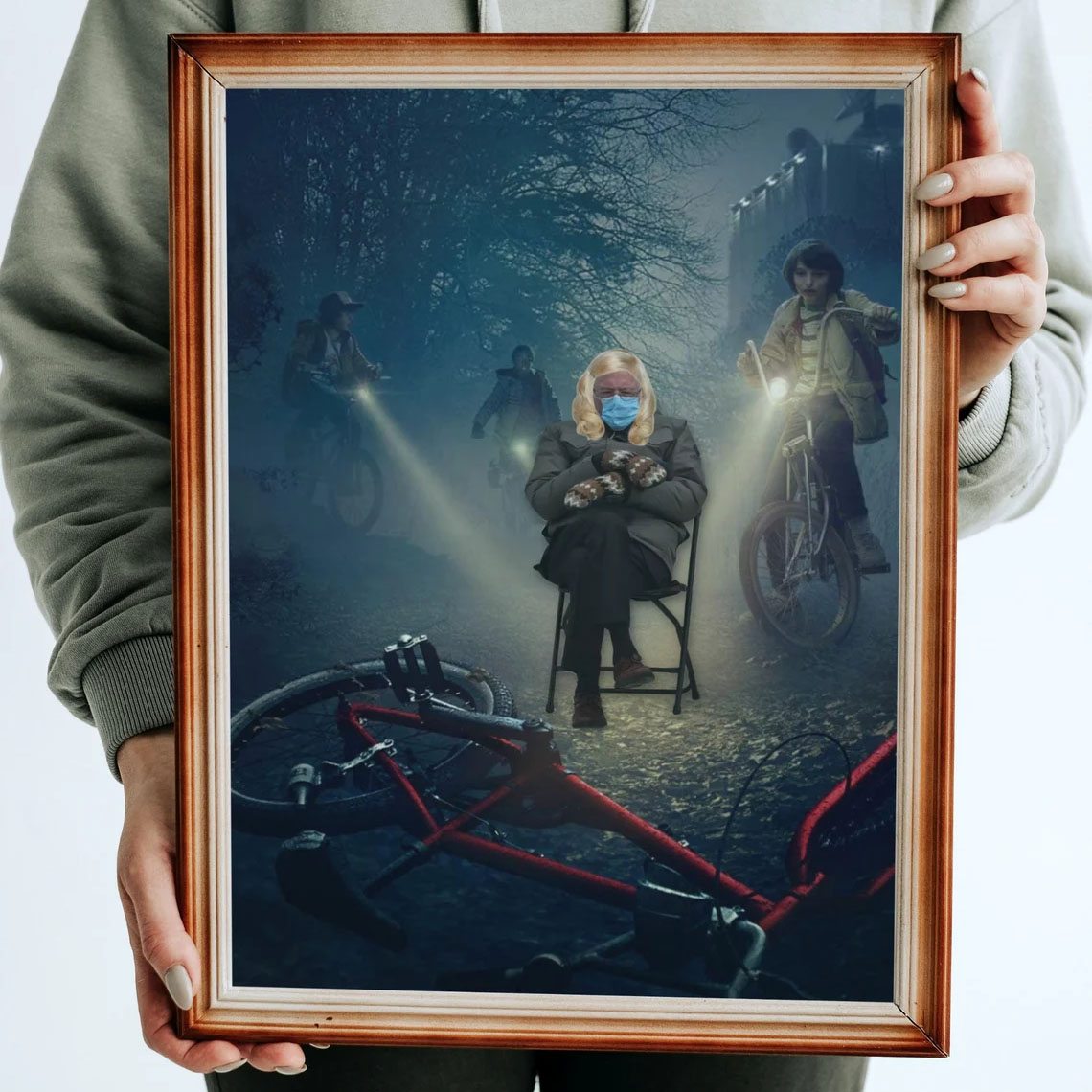 Stranger Things 4 Bernie Sanders Poster Stranger Things 4 Bernie Sanders Poster