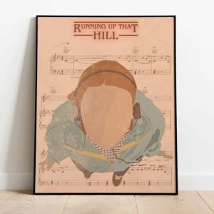 Stranger Things Running Up That Hill Music Poster
