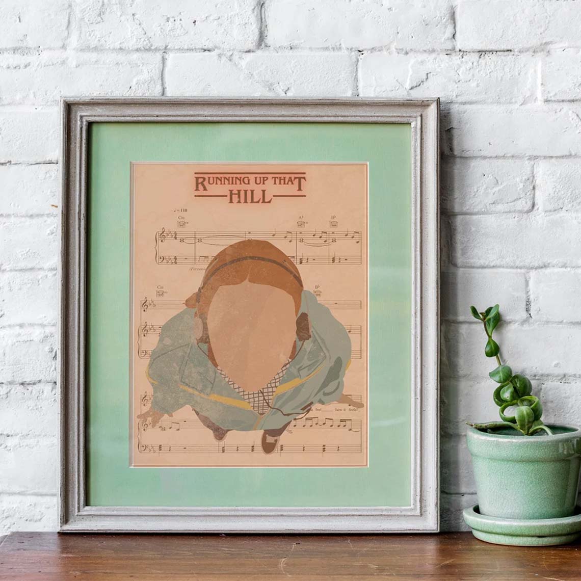 Stranger Things Running Up That Hill Music Poster Stranger Things Running Up That Hill Music Poster
