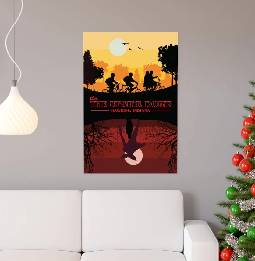 Stranger Things Visit the Upside Down Poster Stranger Things Visit the Upside Down Poster
