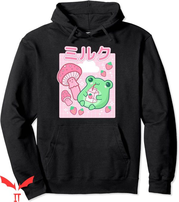 Strawberry Mansion Hoodie Cute Cottagecore Frog Retro Kawaii
