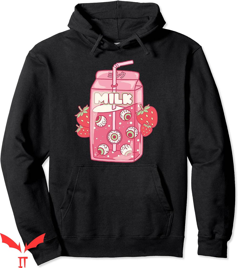 Strawberry Mansion Hoodie Weirdcore Carton Eyeballs Milk Strawberry Mansion Hoodie Weirdcore Carton Eyeballs Milk
