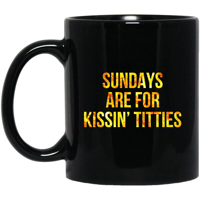 Sundays Are For Kissin' Titties Mitch Trubisky Era Mug Sundays Are For Kissin' Titties Mitch Trubisky Era Mug