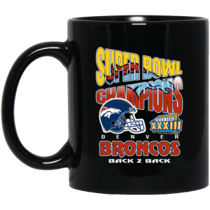 Super Bowl Champions Denver Broncos Back 2 Back Mug 3