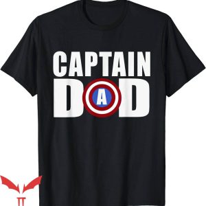 Super Dad T-Shirt Funny Super Captain Dad Superhero T-Shirt
