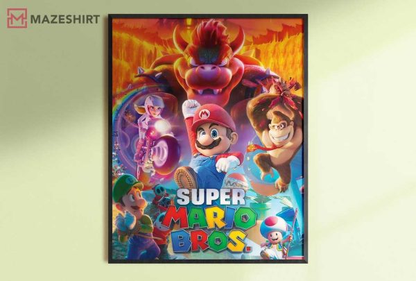 Super Mario Bros Video Game Movie Wall Decor Poster