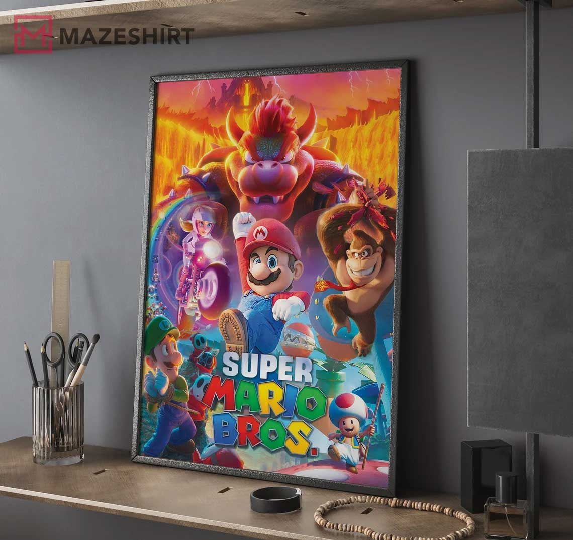 Super Mario Bros Video Game Movie Wall Decor Poster Super Mario Bros Video Game Movie Wall Decor Poster